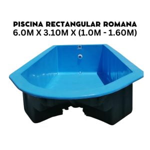 Piscina rectangular romana - Instalación GRATIS
