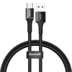 Cable Baseus Halo Usb A Ip 0.5M Negro