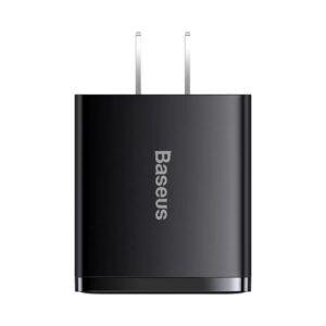 Cargador Rápido Compact Baseus 2U+C 30W Negro