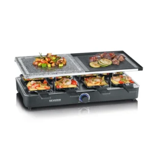Raclette con piedra natural con control de temperatura LED 